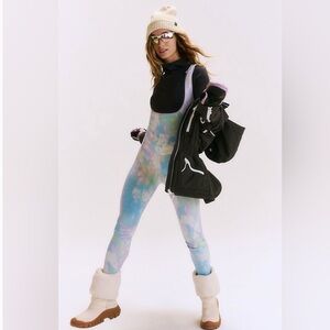 NWT Free People Movement You Know It Base Bodysuit in Tie Dye, Size Medium